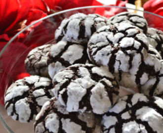 Chocolade crinckle cookies – een simpel koekje met een leuk effect