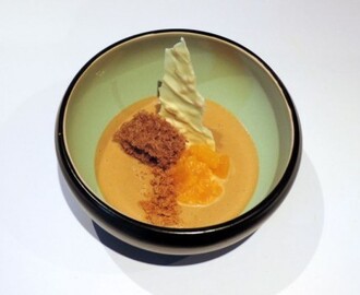 Sinterklaas dessert: Crémeux van speculaas, spongecake, mandarijntjes en witte chocolade