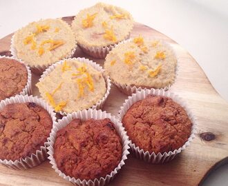 Oranje koningsdag muffins met wortel