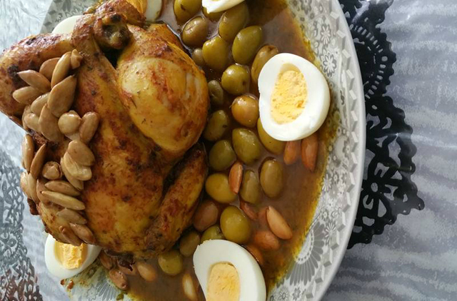 Marokkaanse kip uit de oven met zitoen
