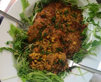 Rosie’s sweetcorn fritters..