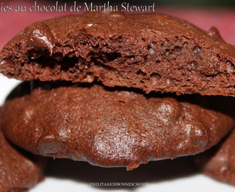 Cookies au chocolat de Martha Stewart(Escapade en cuisine)