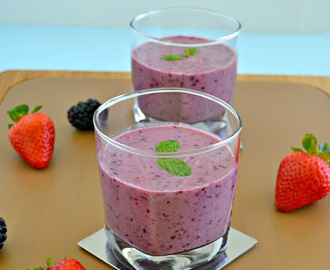 Berries And Oats Smoothie - Berry Oatmeal Smoothie