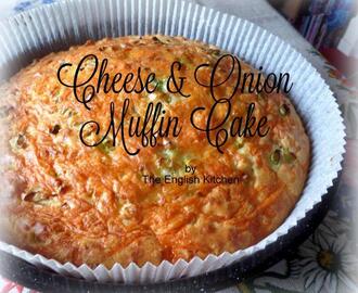 Cheese and Onion Muffin Cake