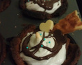 "Jäätelö" Banaani-suklaa muffinit