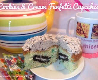 Cookies & Cream Funfetti Cupcakes