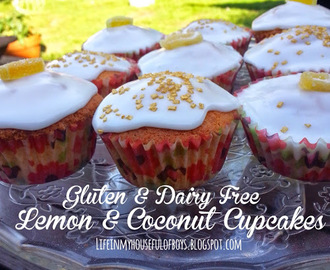 Recipe of the Week - Lemon & Coconut Cupcakes {gluten & dairy free}
