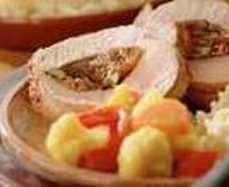 Afrikaanse filetrollade met pistache-gehaktvulling