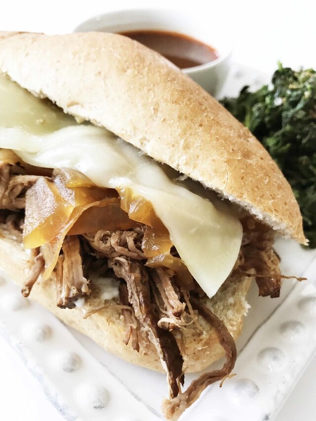 Healthified Crock Pot French Dip