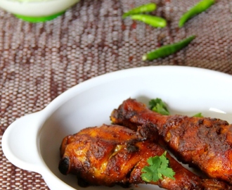 Soy Sauce And Indian Spices Marinated Baked Chicken Legs