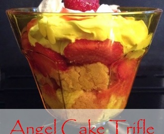 Angel layer cake and strawberry trifles #MorrisonsMums