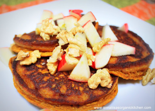 Healthy Pancake Makeover + Gluten free Coconut Flour Pumpkin Pancake Recipe