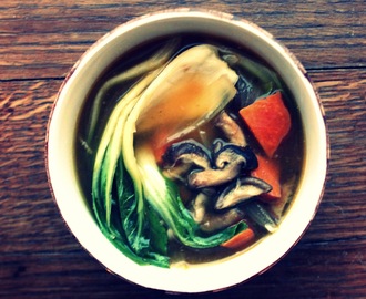 Rev Up Your Digestion with Easy Everyday Tips + Shitakii Mushroom, Bok Choi and Sweet Potato Miso Soup Recipe for Optimal Digestion