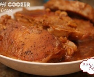 Sweet and Spicy Slow Cooker Pork Chops