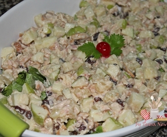 Salada de frango defumado