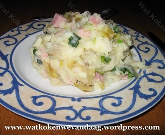 Recept: Voorjaarstamppot met witlof, meiraapjes en ham