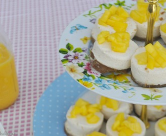 High Tea: Mini cheesecake met bastogne en mango
