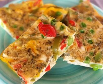 Bake in the Oven – Pea and Pepper Frittata