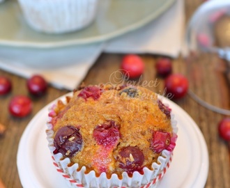 Recept pompoen muffins met cranberry’s