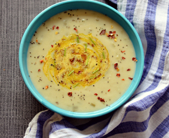 Cumin spiced Potato n leek soup – Vegan, frugal and warm