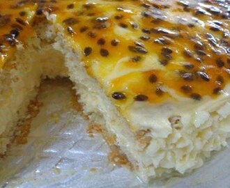 Receita de Torta de Maracujá, aprenda como fazer uma torta simples e fácil com sabor do maracujá.