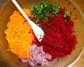 Beet Slaw with Tahini-Ginger Dressing