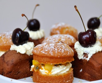 Mini Black Forest & Tropical Sandwich Cakes