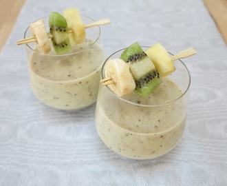Appel-kiwi-banaan smoothies