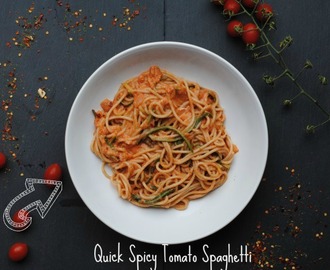 Quick Spicy Tomato Spaghetti