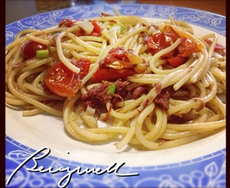 Cooking Pasta with Corned Beef