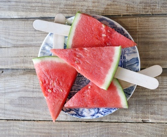Snelle watermeloen ijsjes maken