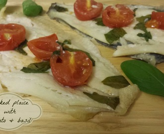 Recipe - Baked plaice with tomato & basil (#SlimmingWorld friendly)