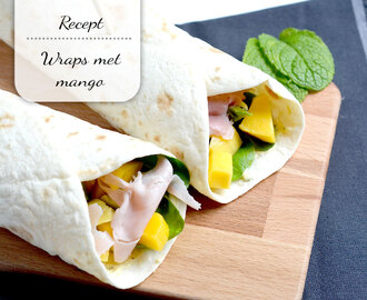 Wraps met mango, avocado en munt