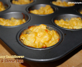 Skinny Cauliflower Mac & Cheese Cups