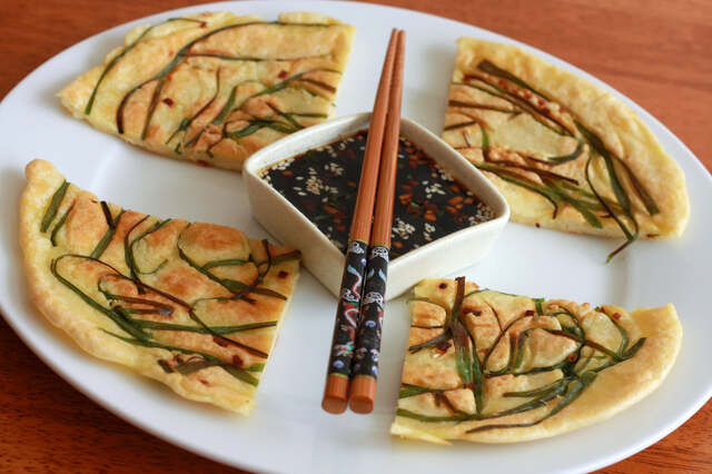 Pajeon (Korean Scallion Pancakes)
