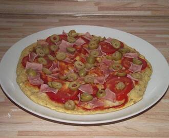 Serpenyős pizza (szénhidrátszegény-gluténmentes-élesztőmentes-tejmentes recept)