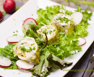 Gezond ontbijt: Gevulde Omelet en Salade