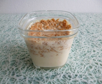yaourts maison 100% soja avec lait de soja et crumble aux protéines de soja (sans sucre, diététique et végan)