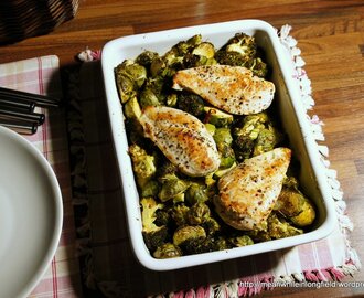 Chicken + veggies = maha täyteen vähillä kaloreilla!