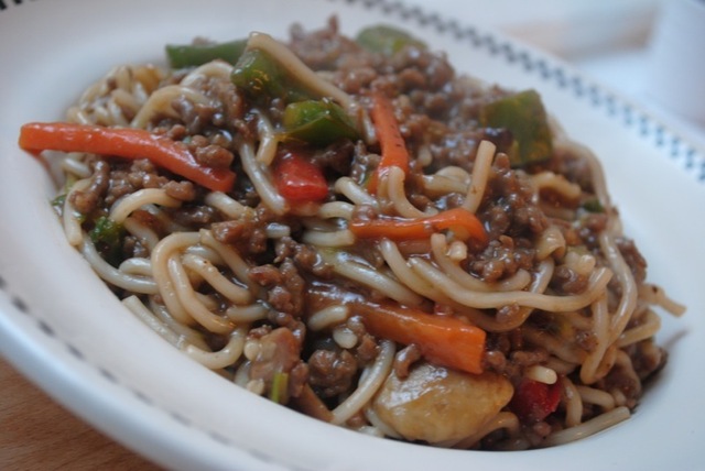 Chinese beef noodle stir fry recipe