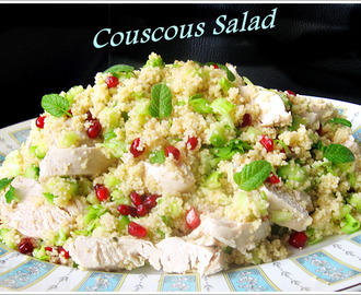 Couscous Salad with Chicken and Pomegranate / Cous Cous Salat mit Hähnchen und Granatapfel