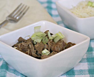 Slow Cooker Braised Pork in Soy and Cinnamon