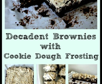 Brownies with Cookie Dough Frosting!