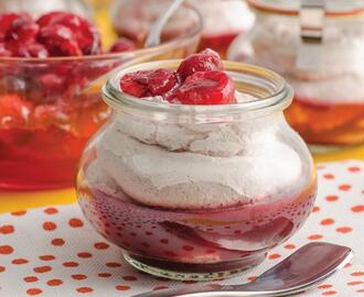 Pink Chantilly with Cranberries { and 150 Best Desserts in a Jar Cookbook Giveaway}