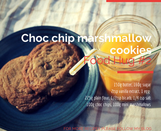 Choc chip marshmallow cookies
