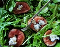 the sexy fig undressed – arugula, fig, and blue cheese salad