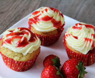 Aardbeien Cupcakes