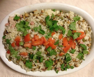 Arroz con Gandules - Rice with Green Pigeon Peas