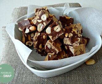 Pinda-chocoladebrokken (Foodblogswap)