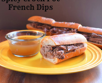 Spicy Crock Pot French Dips